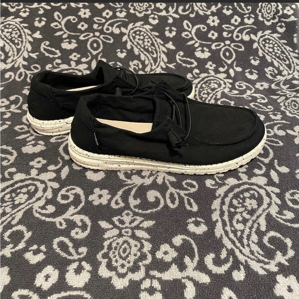 Hey Dudes size 9,  Wendy’s.